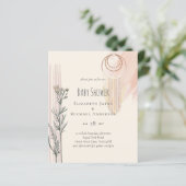 Dusty Blue Baby shower Boho (Staand voorkant)