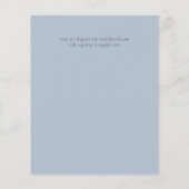 Dusty Blue Baby shower Boho (Achterkant)