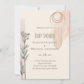 Dusty Blue Baby shower Boho (Voorkant)