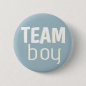 Dusty Blue Baby shower Ronde Button 5,7 Cm (Voorkant)