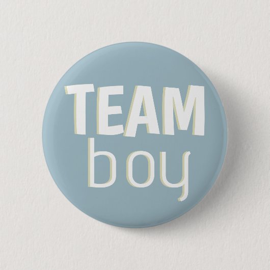 Dusty Blue Baby shower Ronde Button 5,7 Cm (Voorkant)