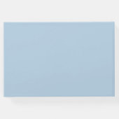 Dusty Blue Beach bruiloft gastenboek (Achterkant)