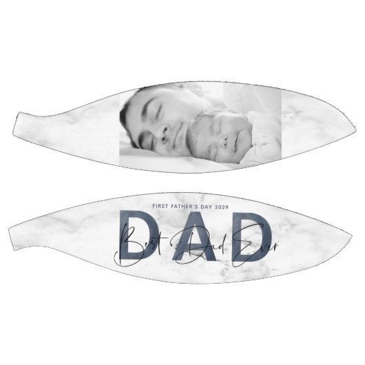 Dusty Blue Best Pap Ever Foto First Fathers Day Basketbal (Panelen)