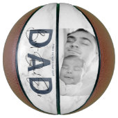 Dusty Blue Best Pap Ever Foto First Fathers Day Basketbal (Verticaal)