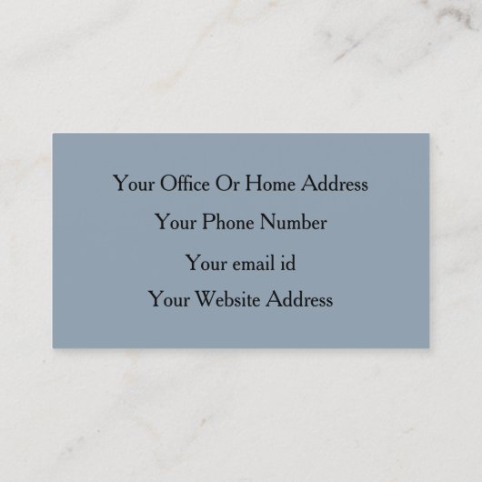 Dusty Blue Black Elegant Wedding Make-up Artist Visitekaartje (Achterkant)