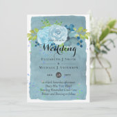 Dusty Blue Blauwgroen Wedding Trending Budget (Staand voorkant)