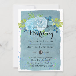 Dusty Blue Blauwgroen Wedding Trending Budget