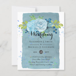 Dusty Blue Blauwgroen Wedding Trending Budget