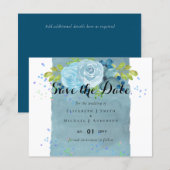 Dusty Blue Blauwgroen Wedding Trending Budget (Voorkant / Achterkant)