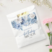 Dusty Blue Bloemen Verjaardag Brunch Party Bedankzakje (Gezegeld)