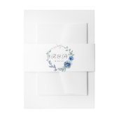 Dusty Blue & Blue Greenery 6 Uitnodiging Belly Ban Uitnodigingen Wikkel (Voorkant Voorbeeld)