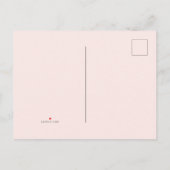 Dusty Blue Blush Floral Baby in Bloom Shower Uitnodiging Briefkaart (Achterkant)