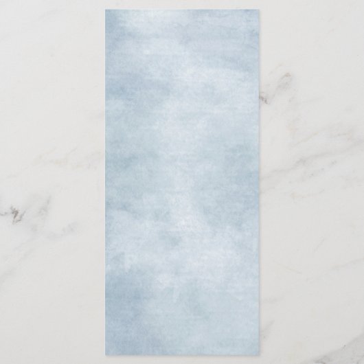 Dusty Blue Blush Pink Floral Botanical Wedding Menu (Achterkant)