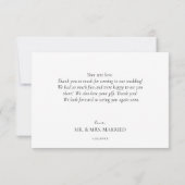 Dusty Blue & Blush Pink Floral Dank u Kaarten (Achterkant)