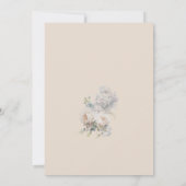 Dusty Blue & Blush Pink Floral Vrijgezellenfeest Kaart (Achterkant)