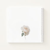 Dusty Blue & Blush Pink Floral Wedding Guest Book Notitieboek (Achterkant)