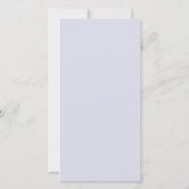 Dusty Blue Blush Pink Floral Wedding Save The Date (Achterkant)