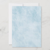 Dusty Blue Blush Pink Floral Wreath Wedding Save The Date (Achterkant)