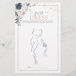 Dusty Blue Blush Pink Gold denk dat het dress Game