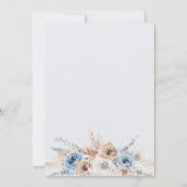 dusty blue bohemen - bruiloft kaart (Achterkant)