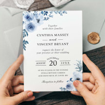 Dusty Blue Bohemian Floral Boho Wedding