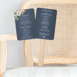 Dusty Blue Boho Rose Boeket Bruiloft Handwaaier