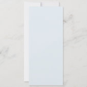 Dusty Blue Boho Teddy Bear Balloon Menu Kaart (Achterkant)