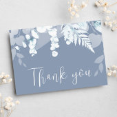 Dusty Blue Boho Wedding Hartelijk dank Briefkaart