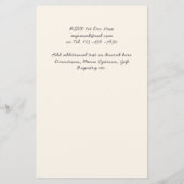 Dusty Blue Boho Wedding Invitations (Achterkant)