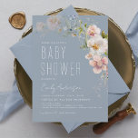 Dusty Blue Boho Wildflower Baby shower Invitation Flyer<br><div class="desc">Op zoek naar de perfecte uitnodiging om de komst van je kleine te vieren met een baby shower met een wildbloemthema? Kijk niet verder dan onze waterverf wilde baby shower. Met zijn prachtige waterverf van delicate wilde bloemen in zachte pasteltinten, zal deze uitnodiging je gasten zeker imponeren. Onze uitnodiging voor...</div>
