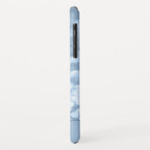 Dusty Blue Bokeh Glitter Sparkly Monogram Case-Mate iPhone Case (Achterkant/links)