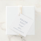 Dusty Blue Botanical Branch Hartelijk dank Bedankjes Labels (In situ)