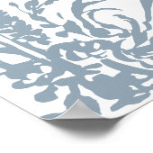 Dusty Blue Botanical Garden Wedding Welcome Poster (Hoek)