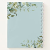 Dusty Blue Botanical Letters to Daughter Journal Notitieboek (Achterkant)