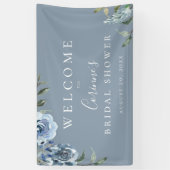 Dusty Blue Botanical Spandoek (Verticaal)