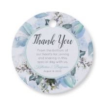 Dusty Blue Botanical Wedding Dank u