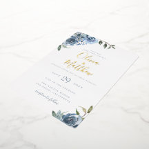 Dusty Blue Botanical Wedding