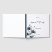 Dusty Blue Botanical Wedding Gastenboek (Volledig)