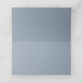 Dusty Blue Botanical Wedding Plaatskaartje (Binnenkant ongevouwen)