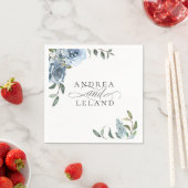 Dusty Blue Botanical Wedding Servet (Insitu)
