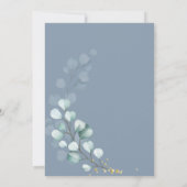 Dusty Blue Bourgogne Ze zei Ja Foto SaveTheDate Save The Date (Achterkant)