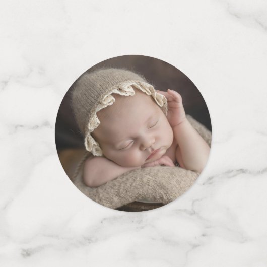 Dusty Blue Bow Grieks Lijst dooptafel Confetti (Kleine voorkant)