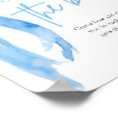 Dusty Blue Bow Hoe oud was het bruid Vrijgezellenf Poster (Hoek)