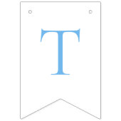 Dusty Blue Bow Tying the Knot Vrijgezellenfeest Vlaggetjes (Tweede vlag)