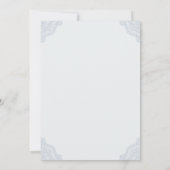 Dusty Blue Bow-Vrijgezellenfeest Kaart (Achterkant)