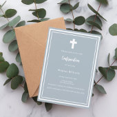 Dusty blue boy bevestiging kaart