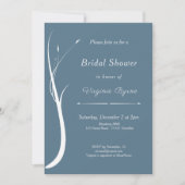 Dusty Blue Bridal Shower Kaart (Voorkant)