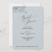 Dusty Blue Bridal Shower Kaart (Voorkant)