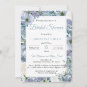 Dusty Blue Bridal Shower-uitvindingen Kaart (Voorkant)