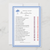 Dusty Blue Bride & bruidegom Vrijgezellenfeest Gam Aankondiging (Voorkant)